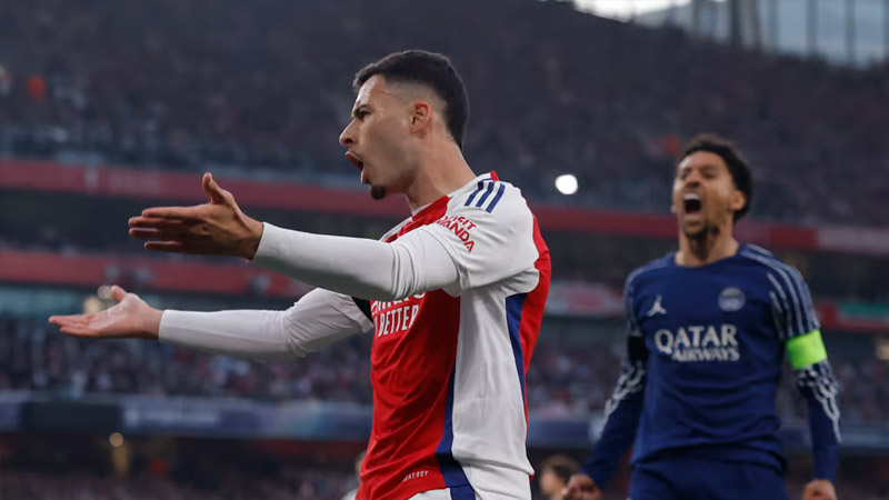 PSG khiến Arsenal bị cuốn vào lối chơi giàu thể lực PSG khiến Arsenal bị cuốn vào lối chơi giàu thể lực