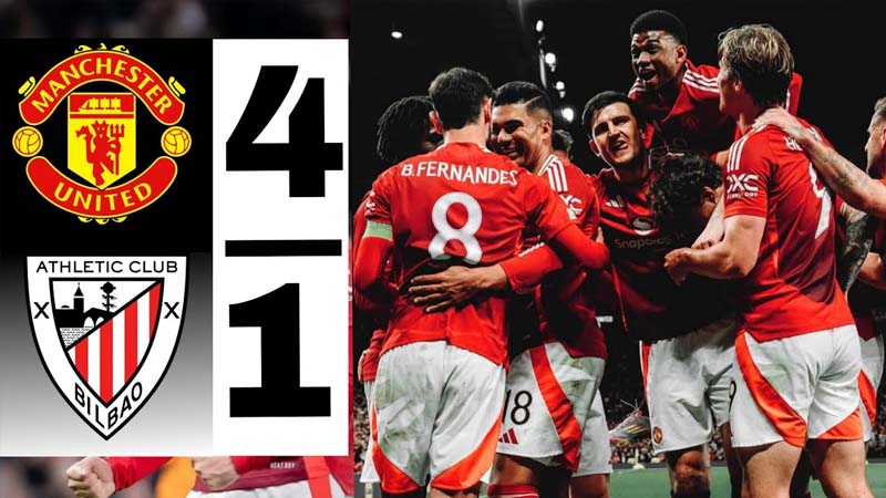Man United một lần nữa đại thắng trước Bilbao Man United một lần nữa đại thắng trước Bilbao